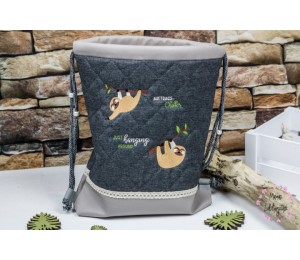 Stickserie - Faultiere Maxi Set inkl. ITH MugRug & Taschen